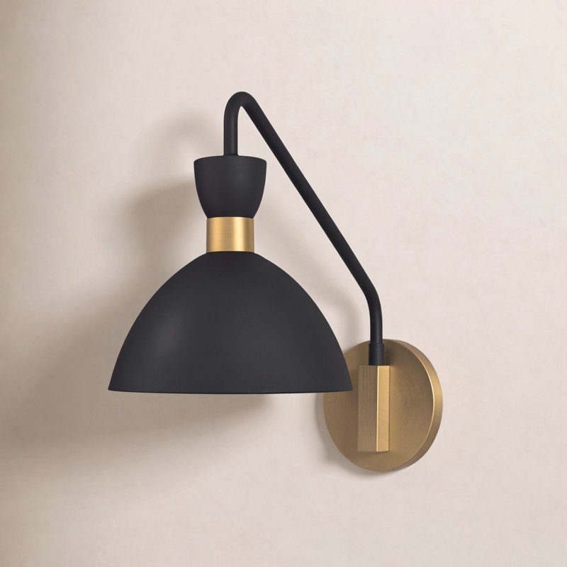 Kiyana Swing Arm Sconce, Black