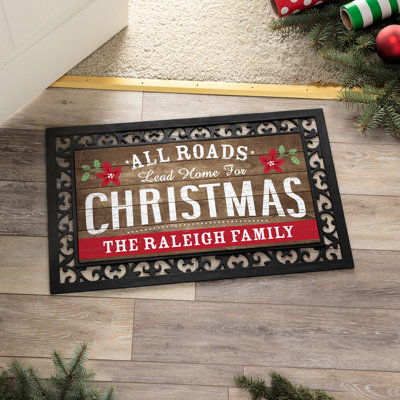 Curls Non-Slip Christmas Outdoor Doormat