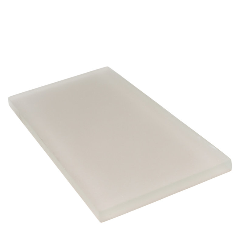3"X 6" Matte Finished Glass Subway Tile, Warm Greige