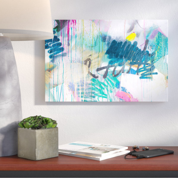 East Urban Home Squiggle Wiggle by Kent Youngstrom - Wrapped Canvas ...