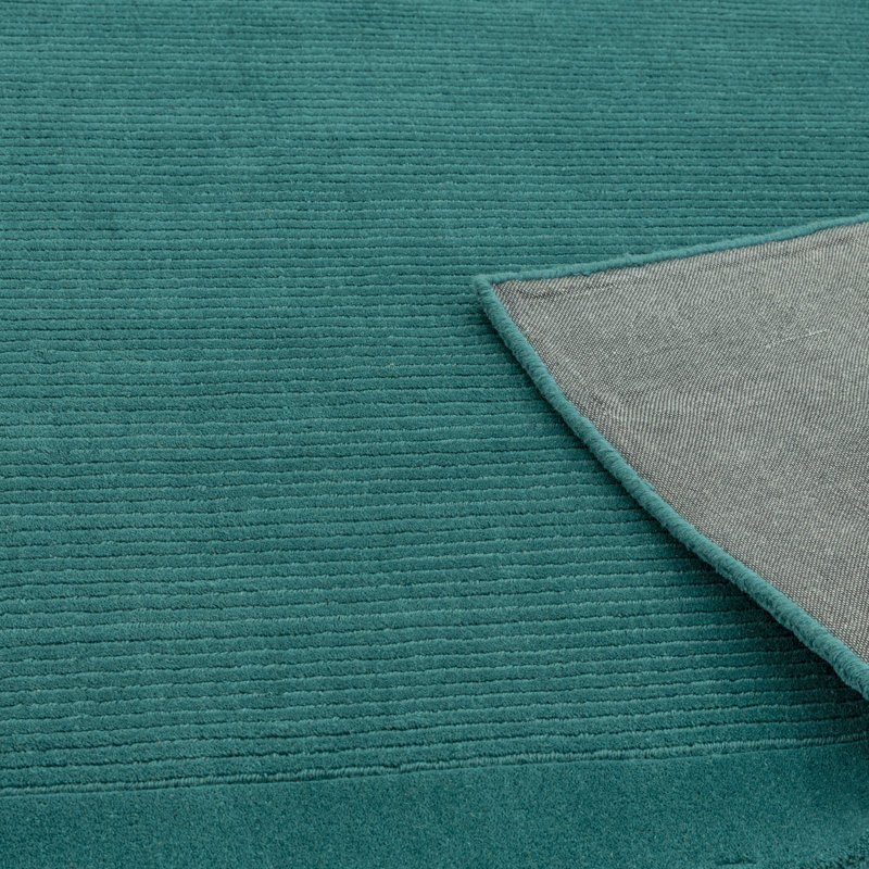 Ned Solid Colour Wool Hand Woven Area Rug, Rectangle 120 x 170cm