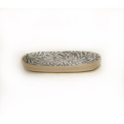 Charcoal Handmade Stoneware Salad/Dessert Plate