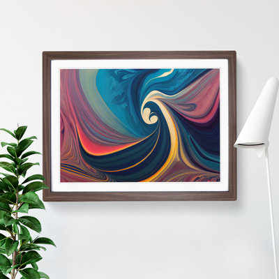 Abstract Marbling Art Vol.2 - Framed Print