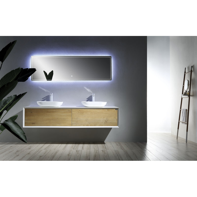 Ensemble de meuble-lavabo double mural 71 po Leffler