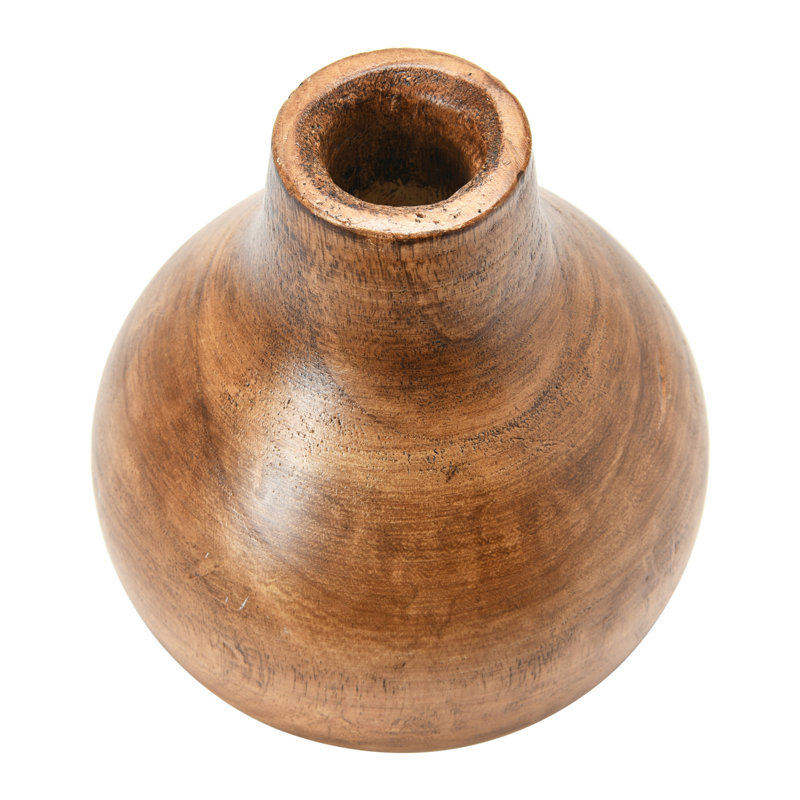 Mylo 8'' Solid Wood Table Vase