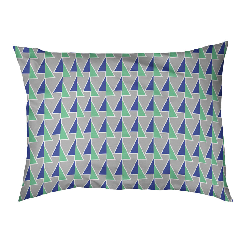 Coussin pour chien Chen, Petit (l 28 po x P 6 po x H 18 po), Vert et bleu