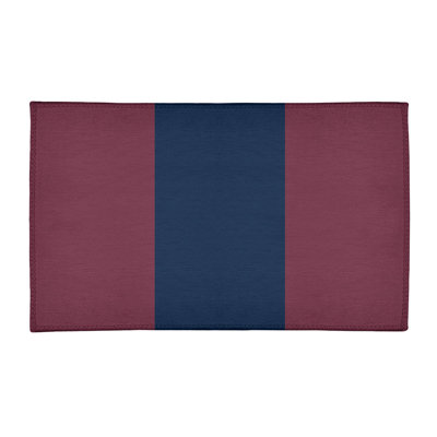 Tapis de vin à rayures/bleu marine