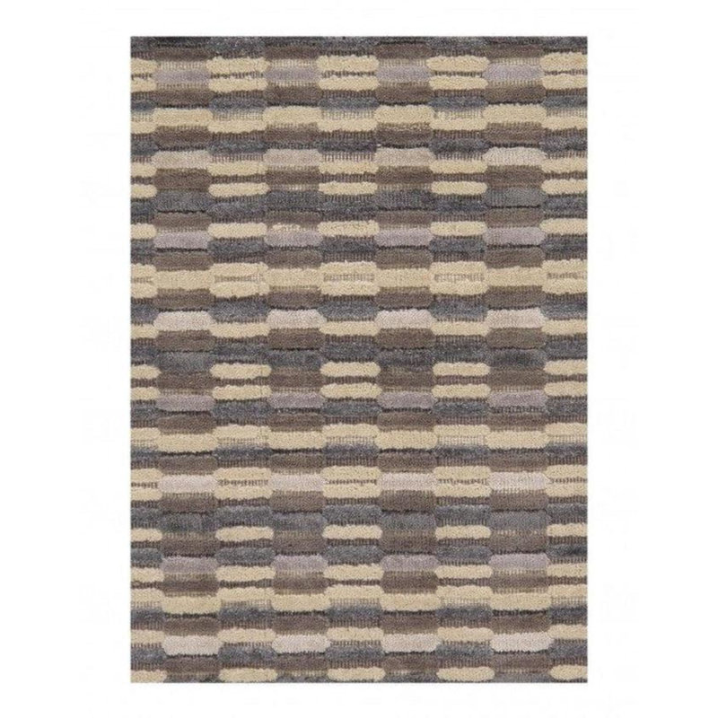 Geometric Area Rug in Gray