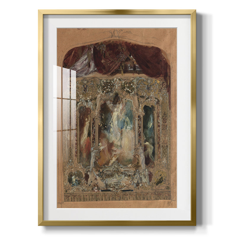 Gustav Klimt xiv - impression encadrée, Encadrement doré
