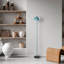 Lampe sur pied de style scandinave, couleur unie bleue, 20 x 20 x 55,1 pouces | Corps en métal durable, plaque de base de 7,9 pouces, douille E14 (40 W maximum) | Éclairage moderne pour le salon, la chambre à coucher et les espaces de bureau-1033956516-1033956514