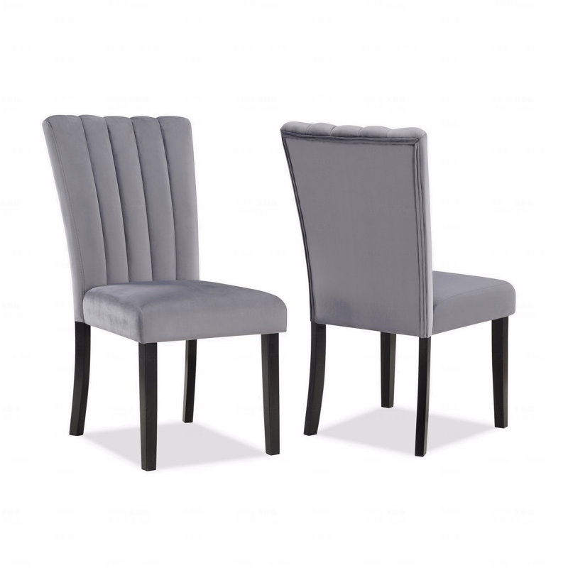 Ensemble de 20 chaises d'appoint, tissu d'ameublement rembourré, noir, gris