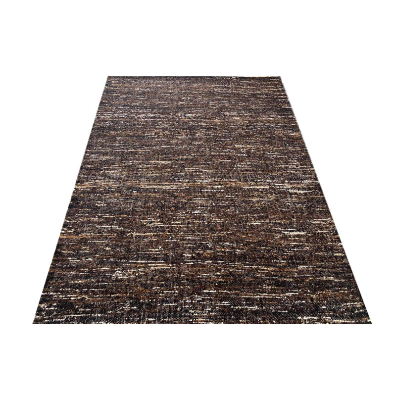 Tapis rectangulaire en laine tissé à la main