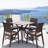 Maleeha 4 - Person Patio Dining Set with Square Table-125881731