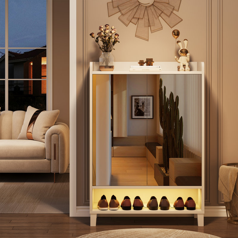 24 Pair Shoe Storage Cabinet