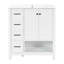 Meuble-lavabo moderne avec lavabo en céramique et grand rangement-1350074703
