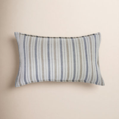 Naples Striped Linen Throw Pillow