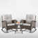 Gaetanino Wicker Rattan Outdoor Rocking Chair Set with Side Table (2 chairs and 1 side table)