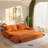 Cheng 73.2" W x 33.1" D x 36" H Convertible Corduroy 3-in-1 Sleeper Sofa Bed-129388102