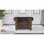 Chesterfield Armchair Friedrich Made of Vintage Look Microfibre with Solid Wood Legs-878938362