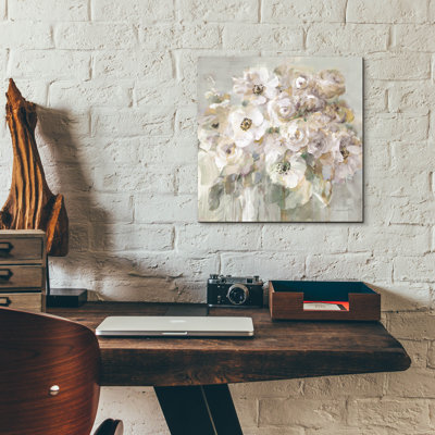  Art mural en verre «Blush Bouquet Neutral» par Danhui Nai
