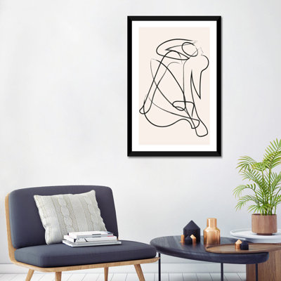 " Deconstructed Lines Figure Natural " by Mambo Art Studio