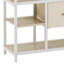 151 H X 72 W Corner Shelf Unit Wooden Bookcase for Living Room-2077592188