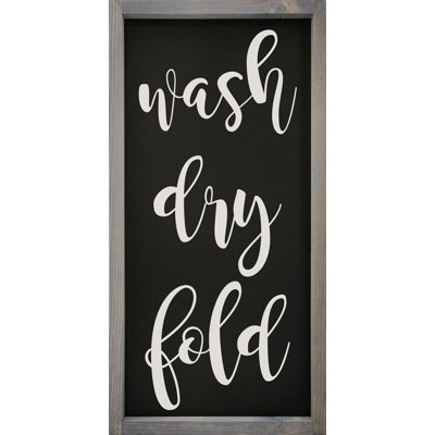 Wash-Dry-Fold (enseigne encadrée)