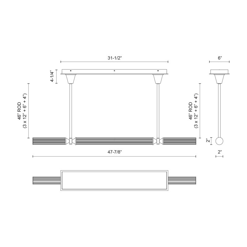 Edwin 3 - Light Pendant, Urban Bronze