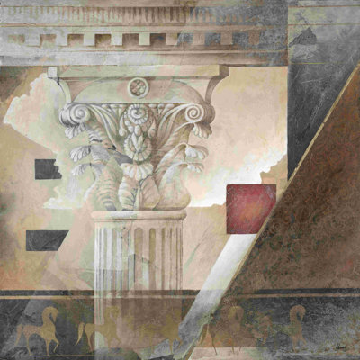 «Painted Abstract Column», impression sur toile tendue