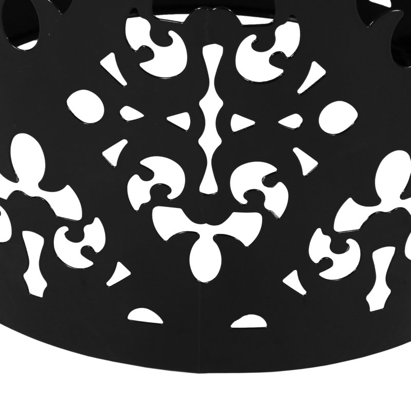 Metal S/2 end table, Black