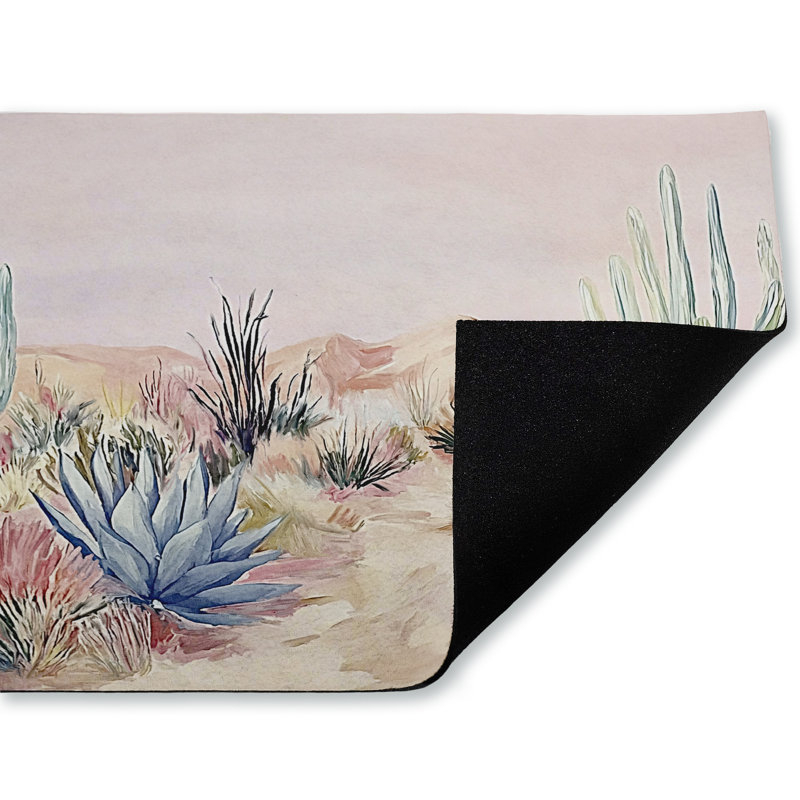 Paillasson Desert Wonderland, imprimé par Cacti, par Ramona Murdock, 18 po x 30 po, Cactus Desert Wonderland
