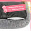 Snug Furry Friends Super Fluffy Grey Pet Bed-81701922