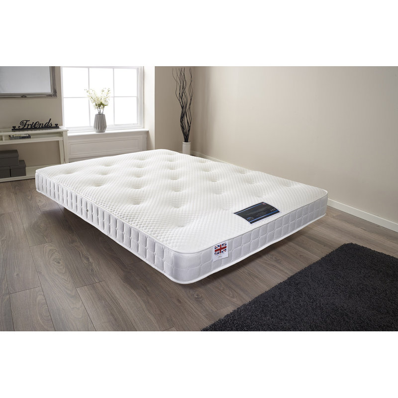 Coolblue Bonnel Sprung Open Coil Memory Foam Tufted Mattress, Single (3')