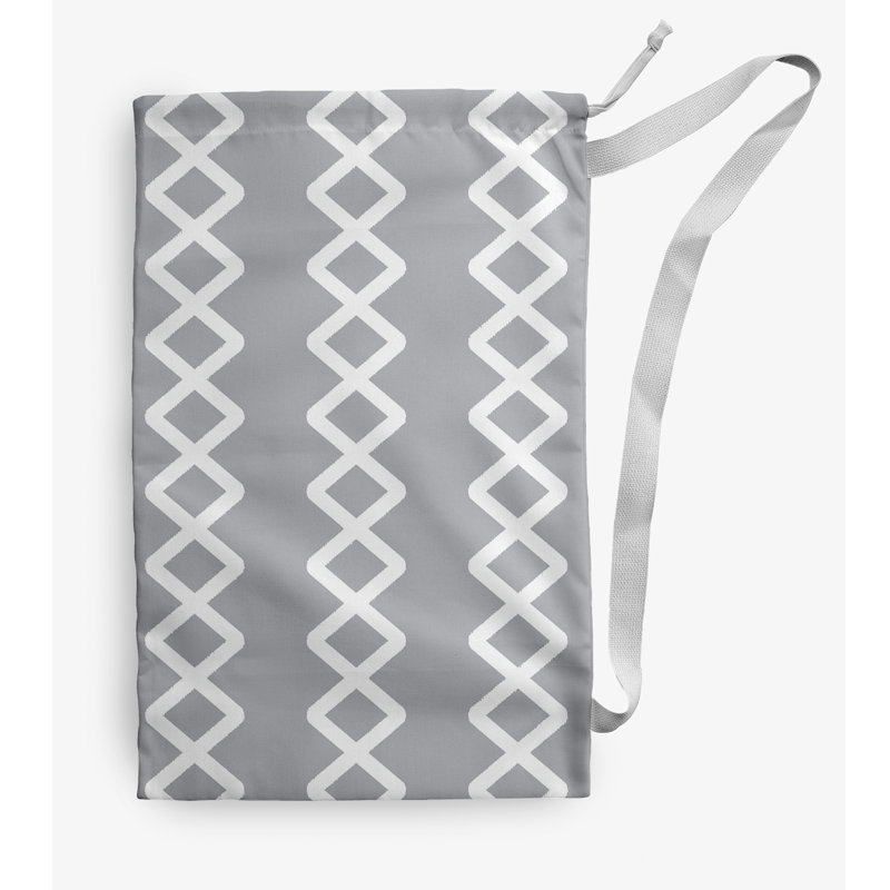 Fabric Laundry Bag with Handles, Small (29" H x 18" W), Gray