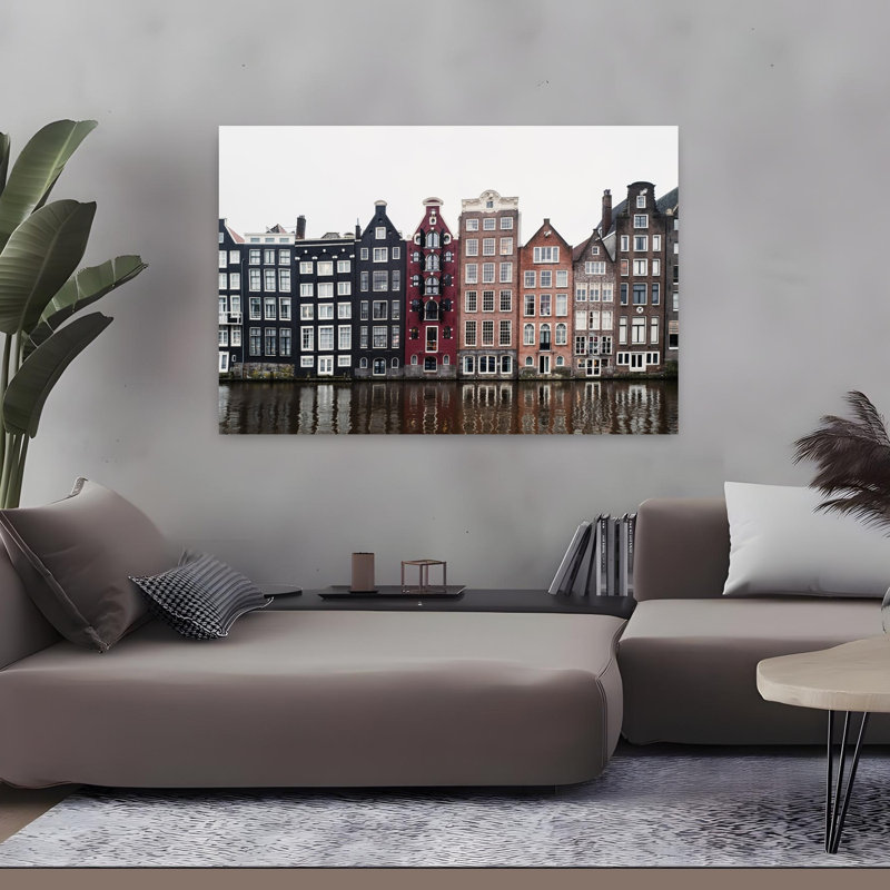Art mural contemporain Amsterdam, H 48 po x l 32 po