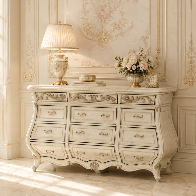 12 - Drawer Dresser, Champagne