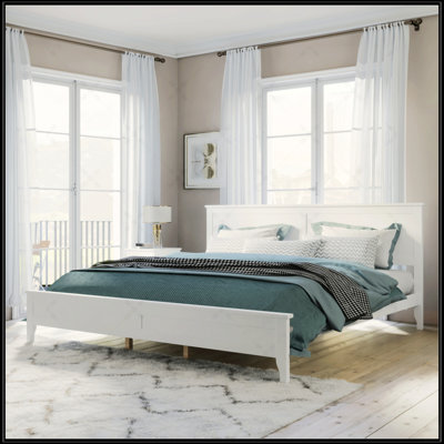 Modern Solid Wood Platform Bed