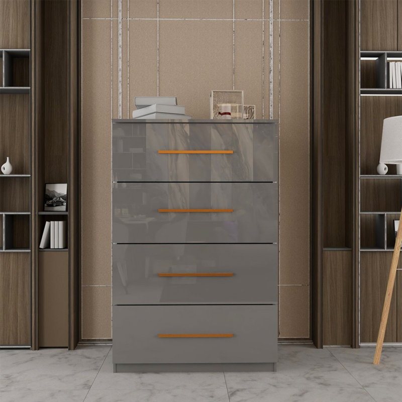 80cm W 4 - Drawer Chest of Drawers, Grey