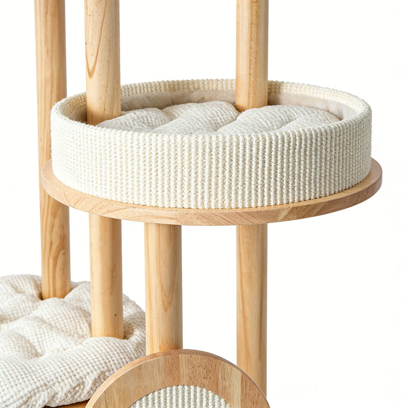 Modern and Simple Off-white Cat Climbing Frame