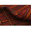 Tapis orange / jaune en laine fabriqué à la main Kilim