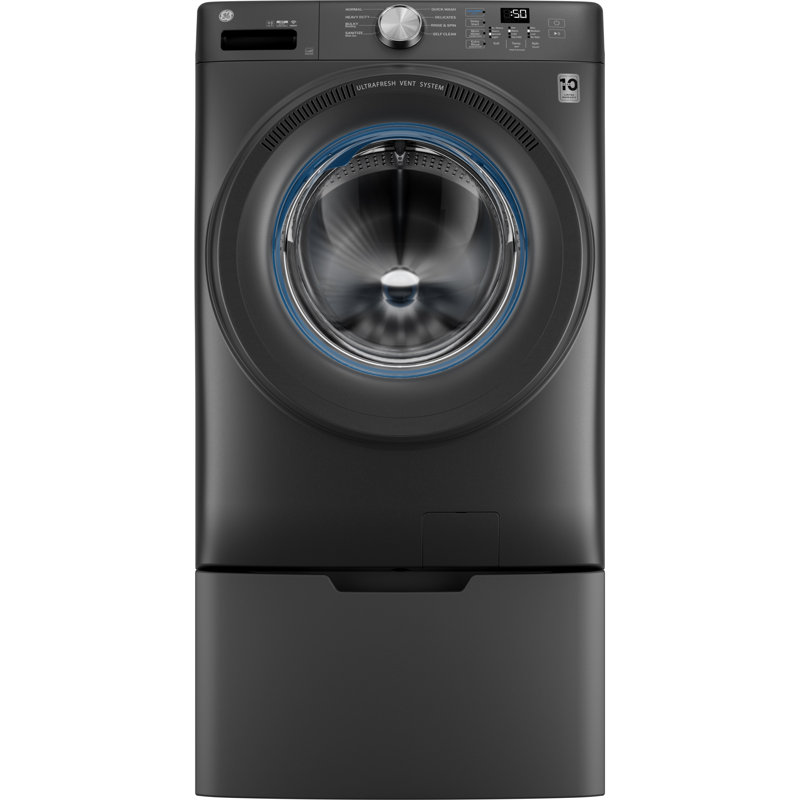 GE® ENERGY STAR® 4.6 cu. ft. Capacity Smart Front Load Washer with UltraFresh Vent System with OdorBlock, Carbon Graphite