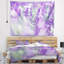 Magnifique tapisserie de fleurs de menthe mauve-28488457