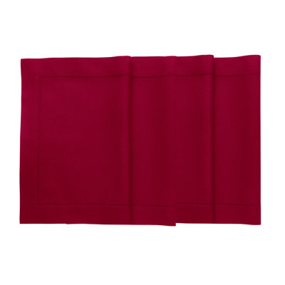 Cotton Linen Hemstitch - 100% Pure Placemats