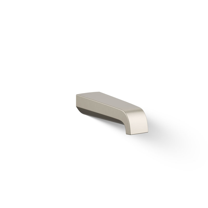 Pitch Wall-Mount Bath Spout, Brushed Nickel