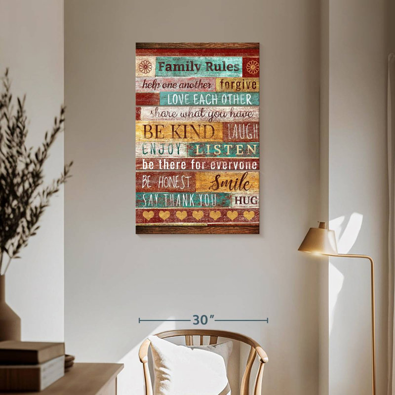 Tergel Family Rules Typographie I, H 57 po x l 36 po
