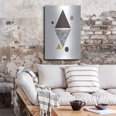 Orren Ellis 'Deco Black Triangle' by Sabrina Balbuena, Metal Wall Art