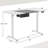 Makalani Adjustable Metal Base Standing Desk with Power Outlet-361500008