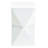 Prism Hourglass Glass Side Table - White-470376046