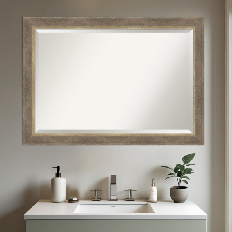 Miroir mural de salle de bain Driftwood, 28,75 po x 22,75 po