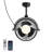 19.7" Outdoor Waterproof Caged Ceiling Fan with Light Kit and Remote Control